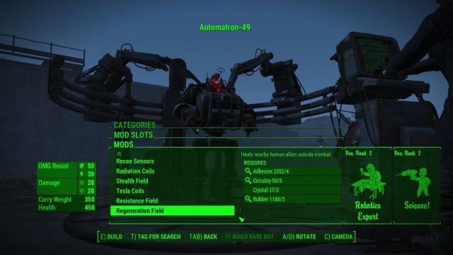  Fallout 4 Automatron руководство по созданию робота2 