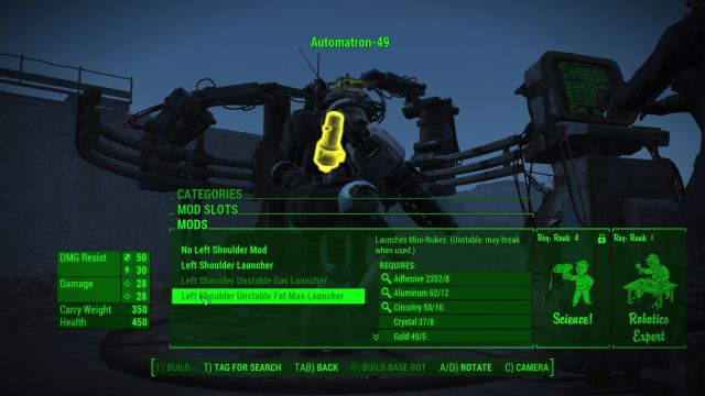  Fallout 4 Automatron руководство по созданию робота3 