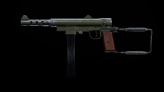The stock version of the H4 Blixen SMG in Call of Duty Warzone's preview menu