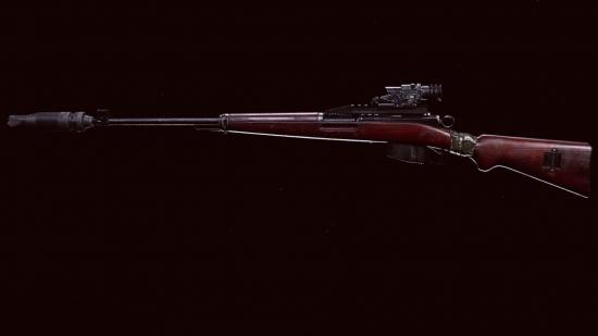 The Swiss K31 sniper rifle in Call of Duty Warzone's preview menu